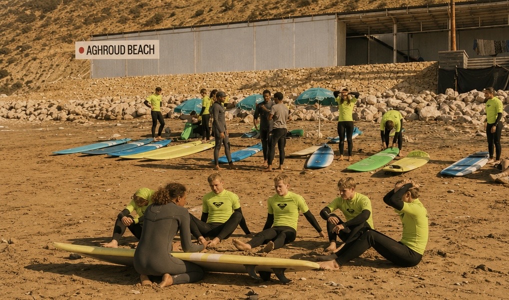 Ocean coast surf