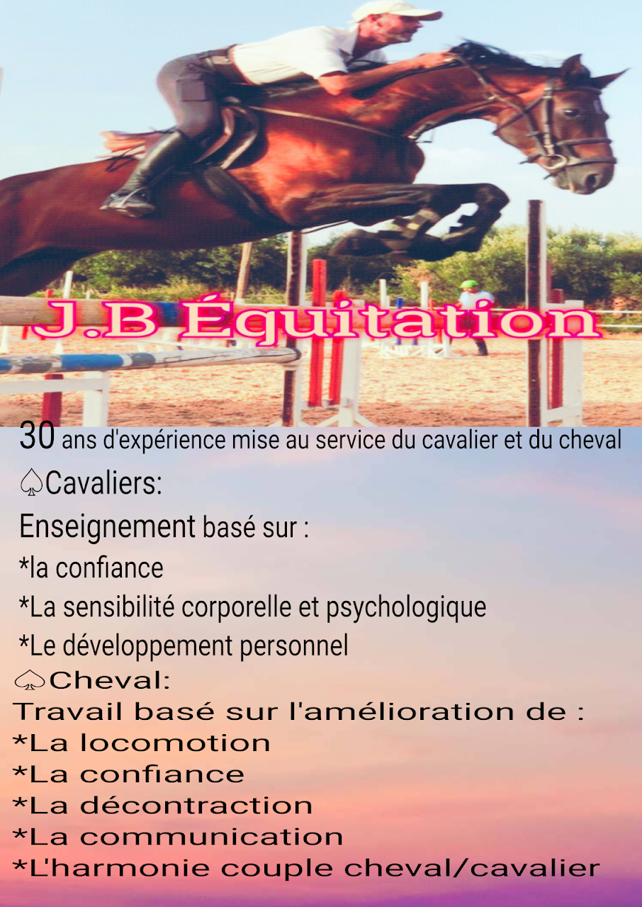J.B Équitation-Jérôme Bedouet- — photo 3